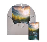 Thinking of You Cards with Envelopes Greetings Card Nature Landscape Blank Cards for All Occasions Birthday Thank You Note Card for Wedding Invitations Valentine's Day 10 X 15 CM