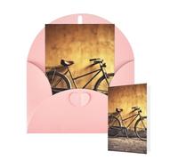 Thinking of You Cards with Envelopes Greetings Card Old Bicycle Blank Cards for All Occasions Birthday Thank You Note Card for Wedding Invitations Valentine's Day 10 X 15 CM