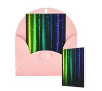 Thinking of You Cards with Envelopes Greetings Card Rainbow Neon Blank Cards for All Occasions Birthday Thank You Note Card for Wedding Invitations Valentine's Day 10 X 15 CM