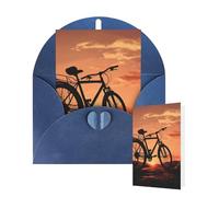Thinking of You Cards with Envelopes Greetings Card Road bicycle Blank Cards for All Occasions Birthday Thank You Note Card for Wedding Invitations Valentine's Day 10 X 15 CM