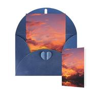 Thinking of You Cards with Envelopes Greetings Card Sunset at dusk Blank Cards for All Occasions Birthday Thank You Note Card for Wedding Invitations Valentine's Day 10 X 15 CM