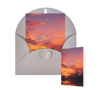 Thinking of You Cards with Envelopes Greetings Card Sunset at dusk Blank Cards for All Occasions Birthday Thank You Note Card for Wedding Invitations Valentine's Day 10 X 15 CM