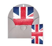 Thinking of You Cards with Envelopes Greetings Card UK Flag Blank Cards for All Occasions Birthday Thank You Note Card for Wedding Invitations Valentine's Day 10 X 15 CM