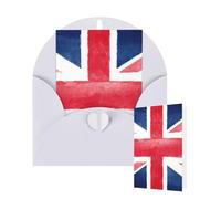 Thinking of You Cards with Envelopes Greetings Card UK Flag Blank Cards for All Occasions Birthday Thank You Note Card for Wedding Invitations Valentine's Day 10 X 15 CM