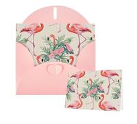 Thinking of You Cards with Envelopes Greetings Card Watercolor Flamingo Blank Cards for All Occasions Birthday Thank You Note Card for Wedding Invitations Valentine's Day 10 X 15 CM