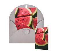 Thinking of You Cards with Envelopes Greetings Card Watermelon beautiful Blank Cards for All Occasions Birthday Thank You Note Card for Wedding Invitations Valentine's Day 10 X 15 CM