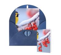 Thinking of You Cards with Envelopes Greetings Card Winter Cute Animals Blank Cards for All Occasions Birthday Thank You Note Card for Wedding Invitations Valentine's Day 10 X 15 CM