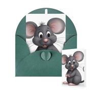 Thinking of You Cards with Envelopes Grey rat Blank Cards for All Occasions Thank You Blank Note Card Greeting Cards for Wedding Bridal Invitations Birthday Party 10 x 15 cm