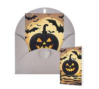 Thinking of You Cards with Envelopes Halloween Flying Bats Blank Cards for All Occasions Thank You Blank Note Card Greeting Cards for Wedding Bridal Invitations Birthday Party 10 x 15 cm