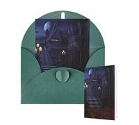 Thinking of You Cards with Envelopes Halloween Haunted Blank Cards for All Occasions Thank You Blank Note Card Greeting Cards for Wedding Bridal Invitations Birthday Party 10 x 15 cm