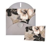 Thinking of You Cards with Envelopes Hibiscus Flower Images Blank Cards for All Occasions Sympathy Card Blank Note Card Thank You Greeting Cards for Wedding Invitations Birthday Party