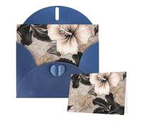 Thinking of You Cards with Envelopes Hibiscus Flower Images Blank Cards for All Occasions Sympathy Card Blank Note Card Thank You Greeting Cards for Wedding Invitations Birthday Party