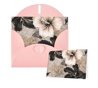 Thinking of You Cards with Envelopes Hibiscus Flower Images Blank Cards for All Occasions Sympathy Card Blank Note Card Thank You Greeting Cards for Wedding Invitations Birthday Party