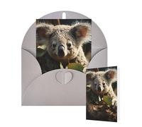 Thinking of You Cards with Envelopes Koala on the Tree Greeting Cards for All Occasions Thank You Blank Note Card for Wedding Invitations Valentine's Day Birthday Card 10x15 cm