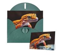 Thinking of You Cards with Envelopes Leopard Little Gecko Blank Cards for All Occasions Sympathy Card Blank Note Card Thank You Greeting Cards for Wedding Invitations Birthday Party