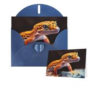 Thinking of You Cards with Envelopes Leopard Little Gecko Blank Cards for All Occasions Sympathy Card Blank Note Card Thank You Greeting Cards for Wedding Invitations Birthday Party