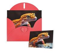 Thinking of You Cards with Envelopes Leopard Little Gecko Blank Cards for All Occasions Sympathy Card Blank Note Card Thank You Greeting Cards for Wedding Invitations Birthday Party