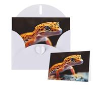Thinking of You Cards with Envelopes Leopard Little Gecko Blank Cards for All Occasions Sympathy Card Blank Note Card Thank You Greeting Cards for Wedding Invitations Birthday Party