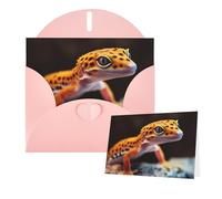 Thinking of You Cards with Envelopes Leopard Little Gecko Blank Cards for All Occasions Sympathy Card Blank Note Card Thank You Greeting Cards for Wedding Invitations Birthday Party