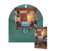 Thinking of You Cards with Envelopes music studio Blank Cards for All Occasions Thank You Blank Note Card Greeting Cards for Wedding Bridal Invitations Birthday Party 10 x 15 cm