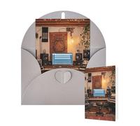 Thinking of You Cards with Envelopes music studio Blank Cards for All Occasions Thank You Blank Note Card Greeting Cards for Wedding Bridal Invitations Birthday Party 10 x 15 cm