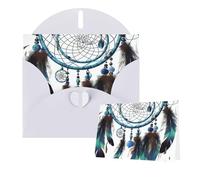 Thinking of You Cards with Envelopes Native American Dream Catcher Greeting Cards for All Occasions Thank You Blank Note Card for Wedding Invitations Valentine's Day Birthday Card 10x15 cm