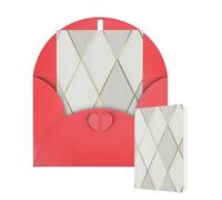 Thinking of You Cards with Envelopes Profile Geometric Ivory Gold Blank Cards for All Occasions Thank You Blank Note Card Greeting Cards for Wedding Bridal Invitations Birthday Party 10 x 15 cm