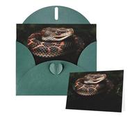 Thinking of You Cards with Envelopes Snake Greeting Cards for All Occasions Thank You Blank Note Card for Wedding Invitations Valentine's Day Birthday Card 10x15 cm