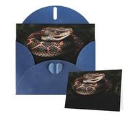 Thinking of You Cards with Envelopes Snake Greeting Cards for All Occasions Thank You Blank Note Card for Wedding Invitations Valentine's Day Birthday Card 10x15 cm