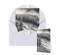 Thinking of You Cards with Envelopes Snow Covered Forest Blank Cards for All Occasions Thank You Blank Note Card Greeting Cards for Wedding Bridal Invitations Birthday Party 10 x 15 cm