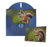 Thinking of You Cards with Envelopes squirrel Greeting Cards for All Occasions Thank You Blank Note Card for Wedding Invitations Valentine's Day Birthday Card 10x15 cm