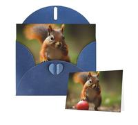 Thinking of You Cards with Envelopes Squirrel Holding Fruit Blank Cards for All Occasions Sympathy Card Blank Note Card Thank You Greeting Cards for Wedding Invitations Birthday Party