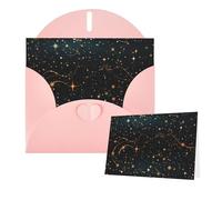 Thinking of You Cards with Envelopes Stars and constellations pattern Greeting Cards for All Occasions Thank You Blank Note Card for Wedding Invitations Valentine's Day Birthday Card 10x15 cm