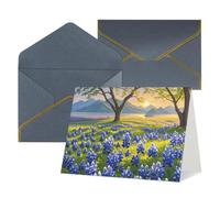 Thinking of You Cards with Envelopes Texas Bluebonnets Scenery Blank Cards for All Occasions Sympathy Card Blank Note Card Thank You Greeting Cards for Wedding Invitations Birthday Party