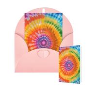 Thinking of You Cards with Envelopes tie dye rainbow Blank Cards for All Occasions Thank You Blank Note Card Greeting Cards for Wedding Bridal Invitations Birthday Party 10 x 15 cm
