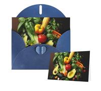 Thinking of You Cards with Envelopes Various vegetables Greeting Cards for All Occasions Thank You Blank Note Card for Wedding Invitations Valentine's Day Birthday Card 10x15 cm