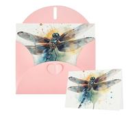 Thinking of You Cards with Envelopes Watercolor Dragonfly Blank Cards for All Occasions Sympathy Card Blank Note Card Thank You Greeting Cards for Wedding Invitations Birthday Party