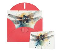 Thinking of You Cards with Envelopes Watercolor Dragonfly Blank Cards for All Occasions Sympathy Card Blank Note Card Thank You Greeting Cards for Wedding Invitations Birthday Party