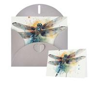 Thinking of You Cards with Envelopes Watercolor Dragonfly Blank Cards for All Occasions Sympathy Card Blank Note Card Thank You Greeting Cards for Wedding Invitations Birthday Party
