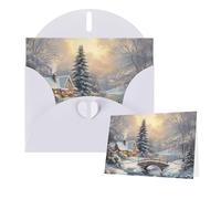 Thinking of You Cards with Envelopes Winter Snow Scene Blank Cards for All Occasions Sympathy Card Blank Note Card Thank You Greeting Cards for Wedding Invitations Birthday Party
