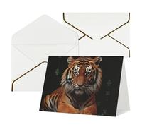 Thinking of You Cards with Envelopes With tiger and paws Blank Cards for All Occasions Sympathy Card Blank Note Card Thank You Greeting Cards for Wedding Invitations Birthday Party