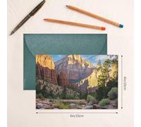 Thinking of You Cards with Envelopes zion national park Greeting Cards for All Occasions Thank You Blank Note Card for Wedding Invitations Valentine's Day Birthday Card 10x15 cm