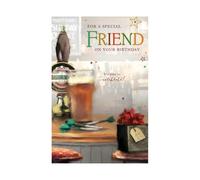 Thinking Of You For A Special Friend on your Birthday - Male Design - It's time to Celebrate