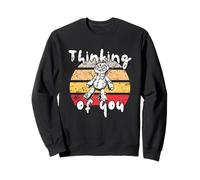 Thinking of You Funny Voodoo Doll Valentine's Day Joke Sweatshirt