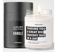 Thinking of You Gifts - Luxury Soy Wax Candle - Vanilla, Jasmine, Sugared Almond - Makester