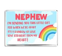 Thinking Of You Nephew - Rainbow Of Love Poem - Fridge Magnet - Sentimental Keepsake Gift