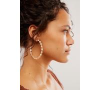Thinking Of You Pearl Hoops at Free People in Blush - female