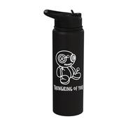 Thinking of You Voodoo Satanic Evil Doll Kawaii Pastel Goth Stainless Steel Insulated Water Bottle