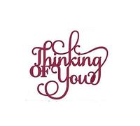 Thinking of You Words Cutting Dies,Letmefun Metal Cutting Dies for DIY Scrapbooking Embossing Paper Cards Making Decorative Crafts Supplies New 2019