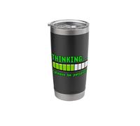 Thinking Please Be Patient Funny Loading Tech Computer Geek Stainless Steel Insulated Tumbler